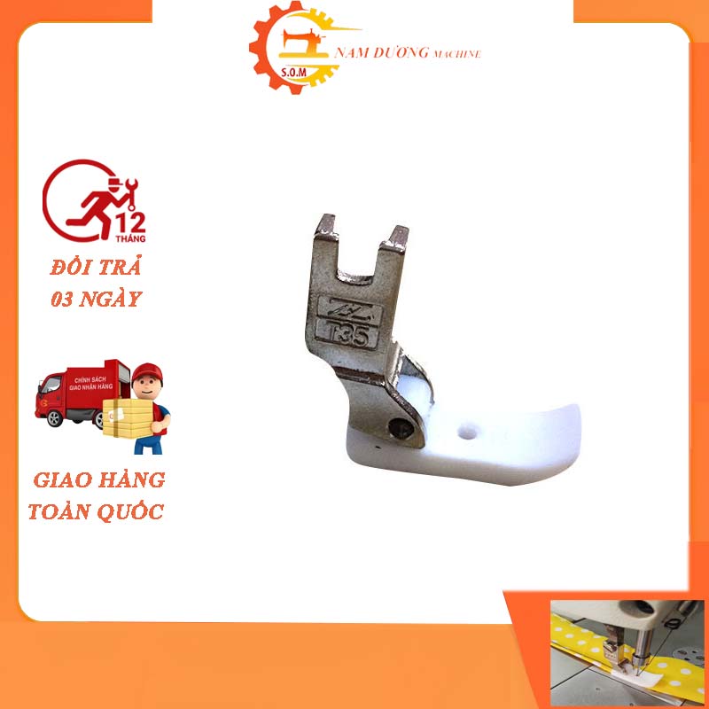 Chân Vịt Trần Bông máy may một kim công nghiệp. Chân Vịt T35. Chân vịt nhựa mù. Hàng loại 1