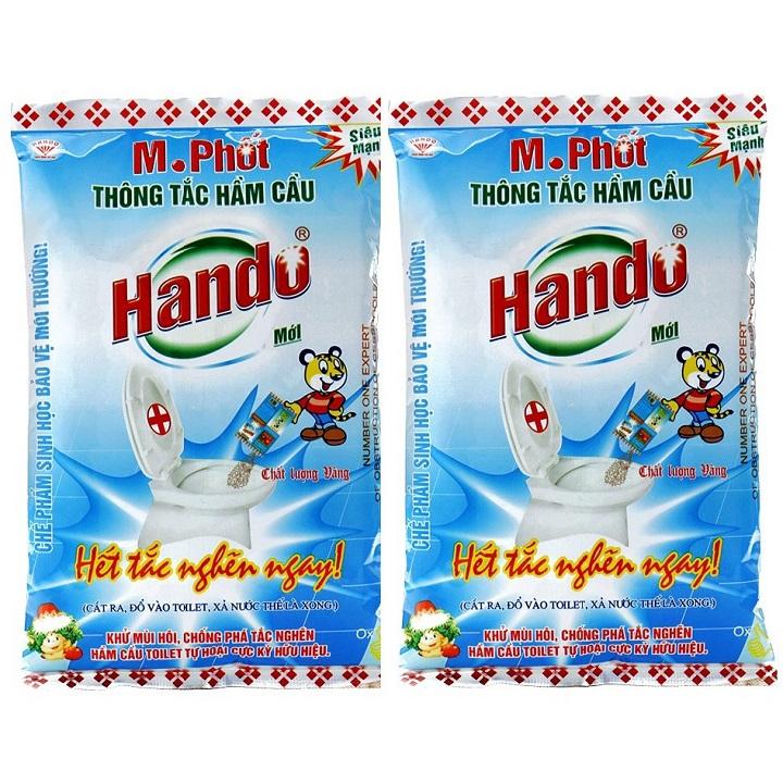 Bột thông tắc hầm cầu, bệ phốt Hando