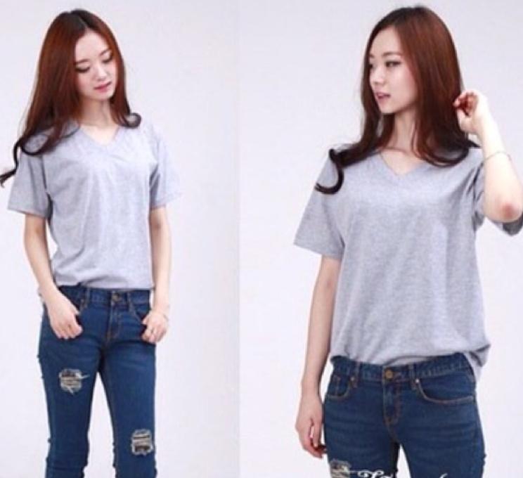 Áo thun body nữ cổ tim