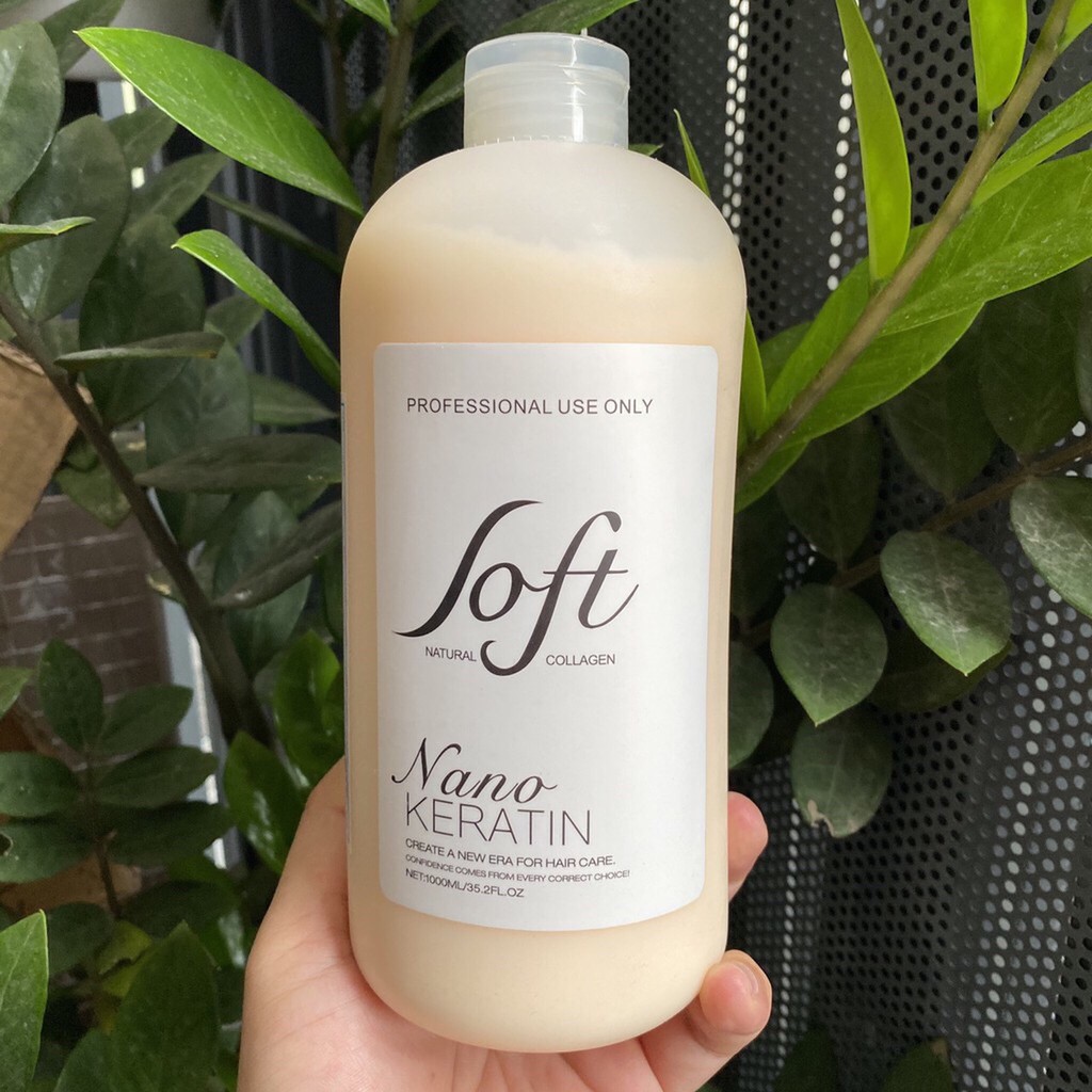 Keratin Nano tươi Soft Nature phục hồi tóc 1000ml- chai