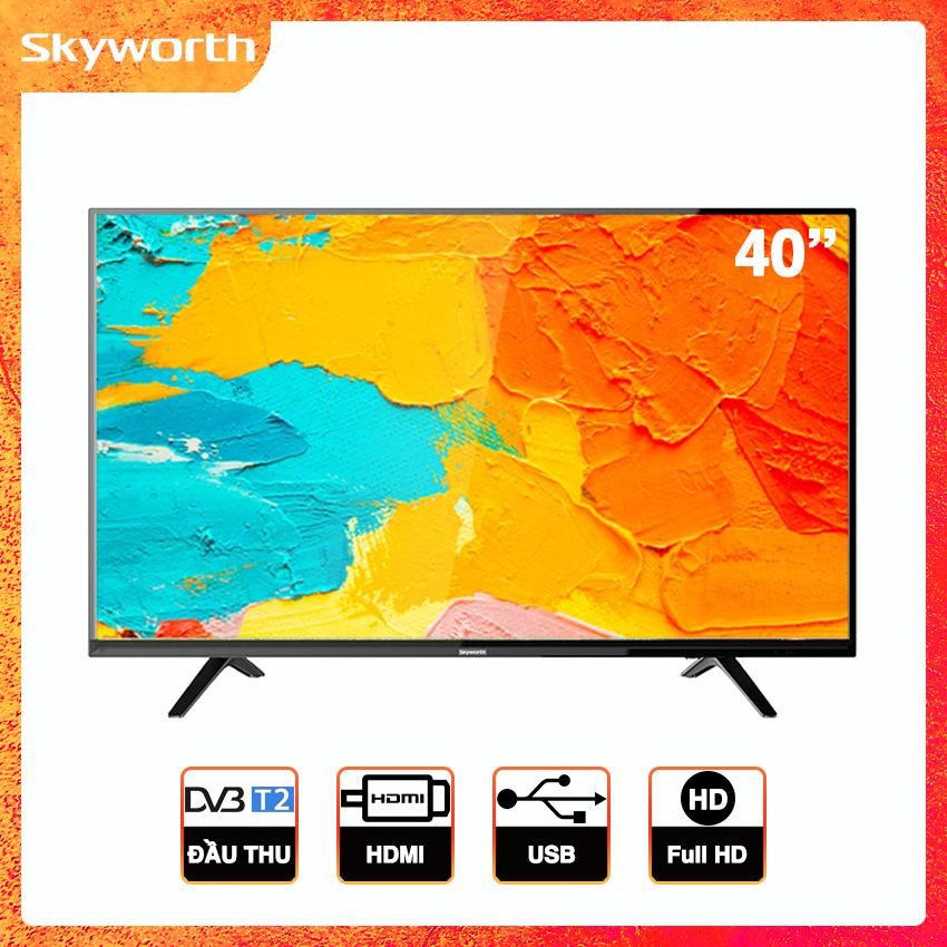 Tivi Led Skyworth 40 inch Full HD - Model 40E2A12G (Đen)