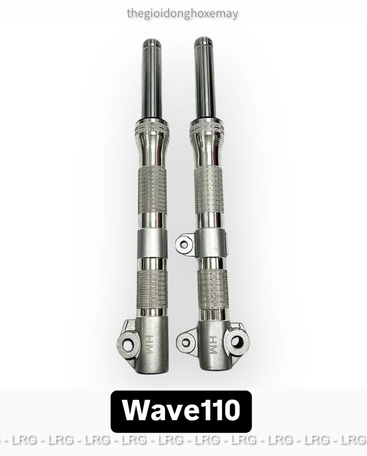 Phuộc Trước Phay Thái HM Màu Bạc Căt Ty 3 Phân, Hạ 3 Phân Ex150 - Ex155, Sirius, Vario, Wave S110