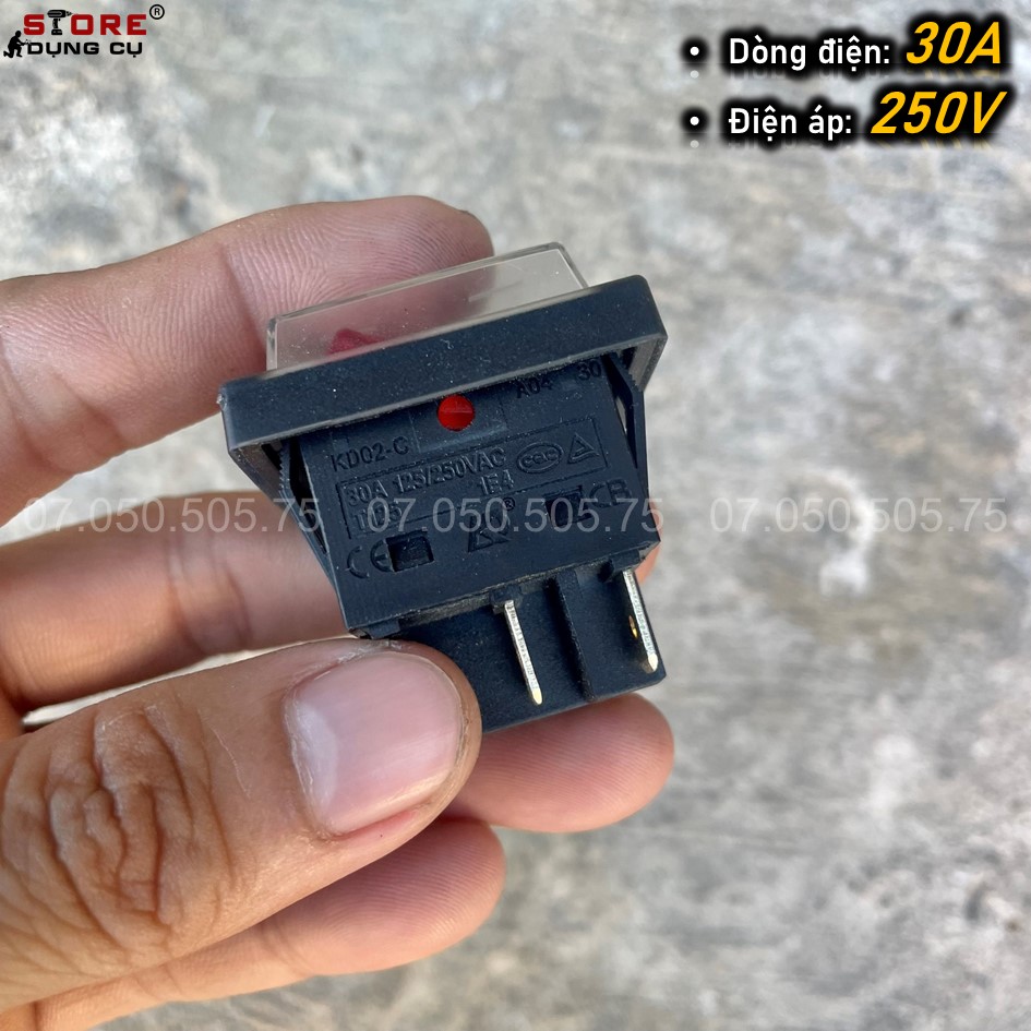 25-30A Công tắc máy hàn, công tắc máy rửa xe cao áp, công tắc bập bênh chịu tải lớn 250V, phụ kiện máy rửa xe, phụ kiện máy hàn
