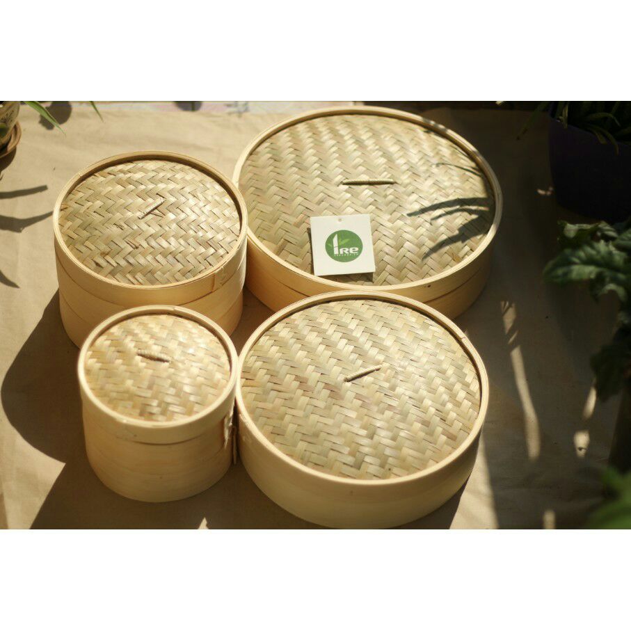 Xửng hấp lồng hấp tre 3 tầng 30cm