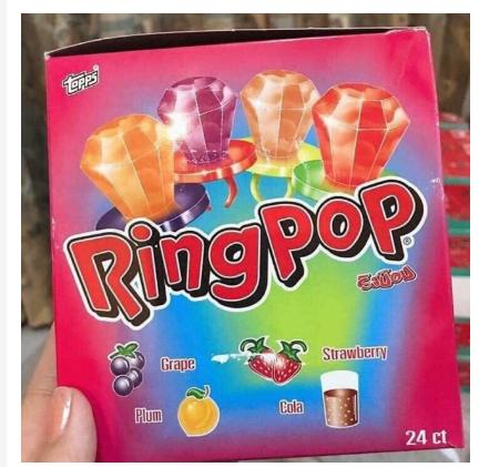 [Siêu Hot] Set 2 chiếc kẹo nhẫn kim cương Ringpop Thái Lan