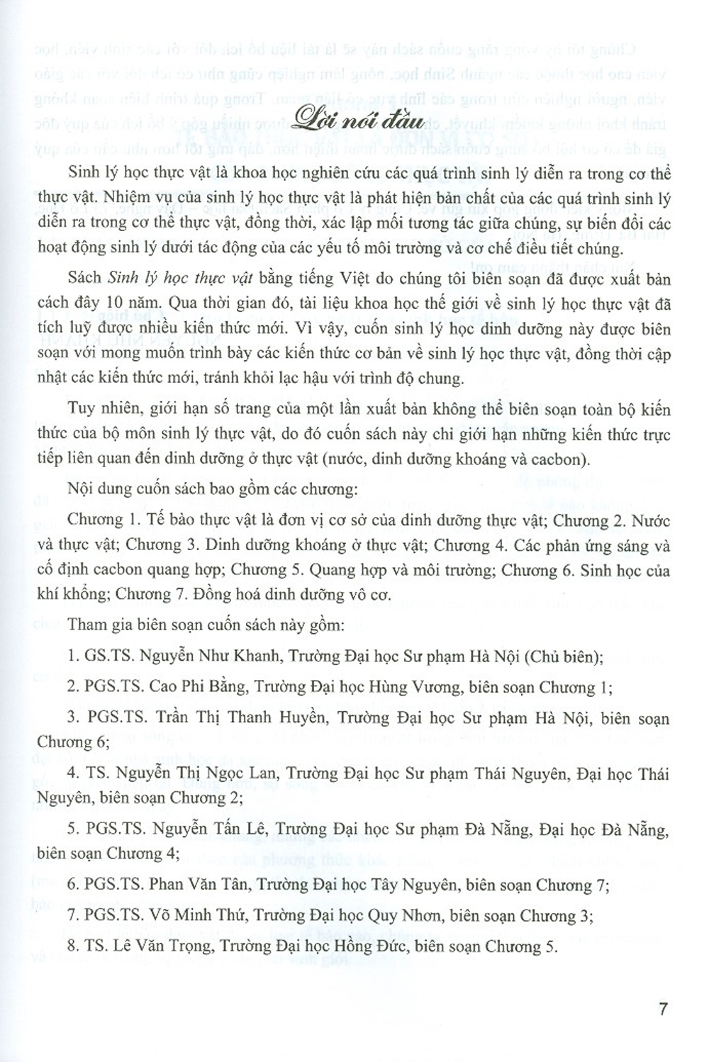 Sinh Lý Học Dinh Dưỡng Ở Thực Vật