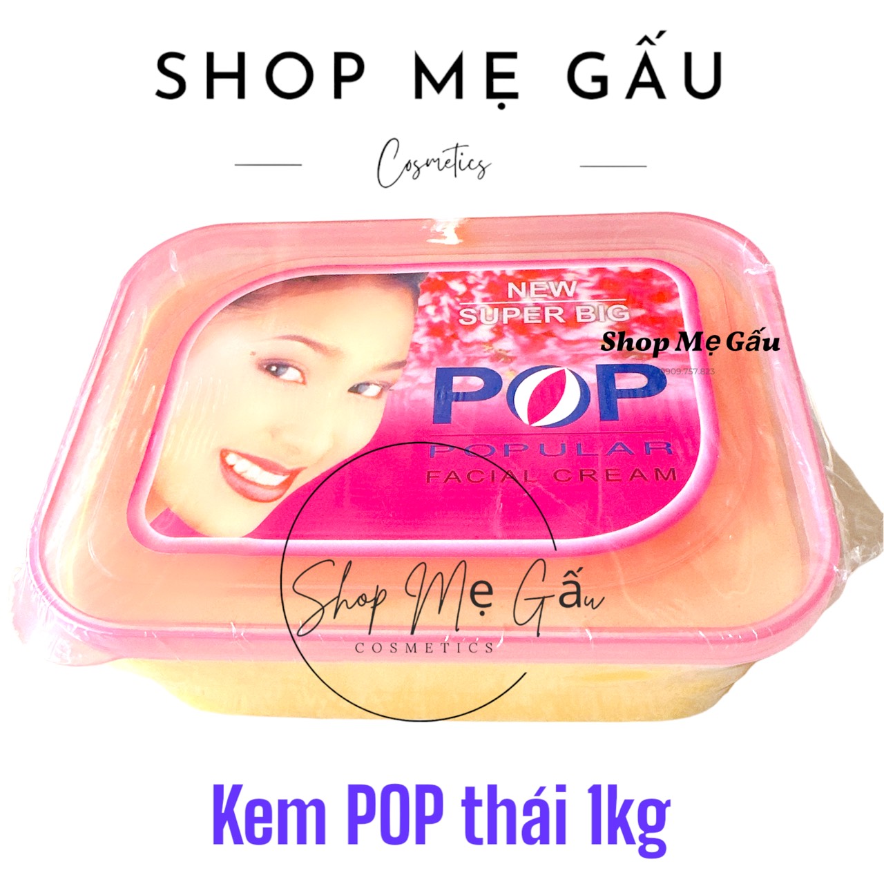 KEm cốt thái 1kg hàng chuẩn(p.c, xù, one, pop, emon,ac thái)