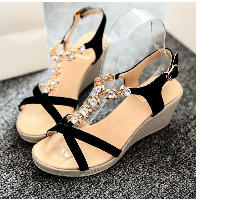 [HCM]Giày Sandal đế xuồng quai hoa