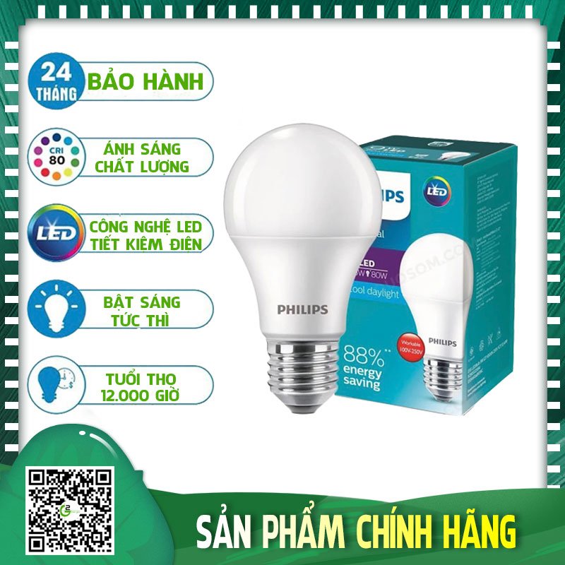 Bóng đèn LED Philips ESS LEDBulb 9W E27 3000K 230V 1CT/12 VN (Sáng Vàng)