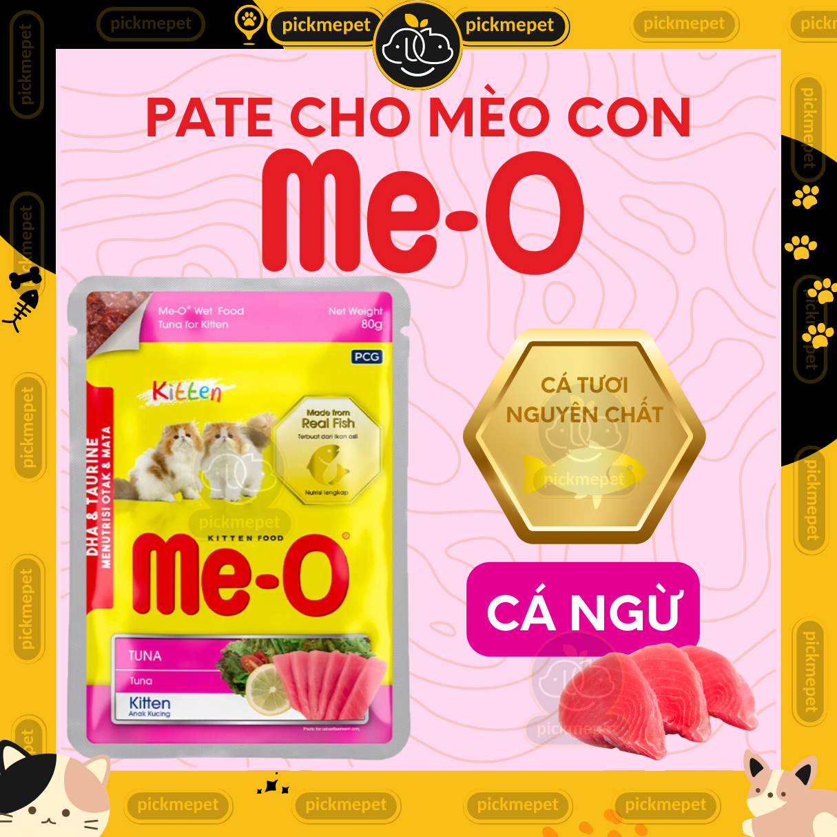 Pate Me-o Cho Mèo Trưởng Thành 80g