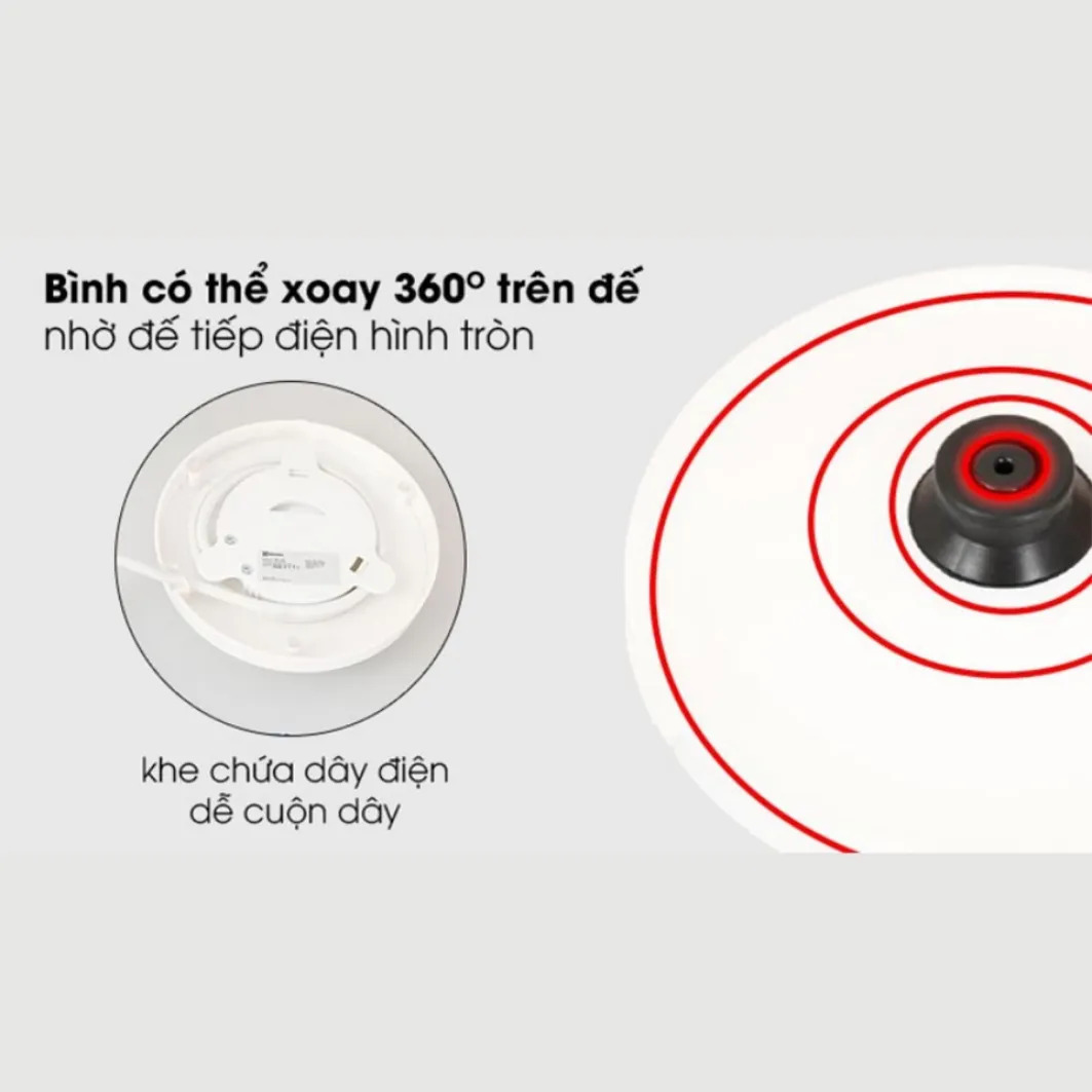 Ấm siêu tốc inox 2 Lít  Mumcook