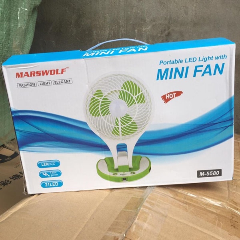 Bảng giá Quạt tích điện Mini Fan 5580 (mẫu) Phong Vũ