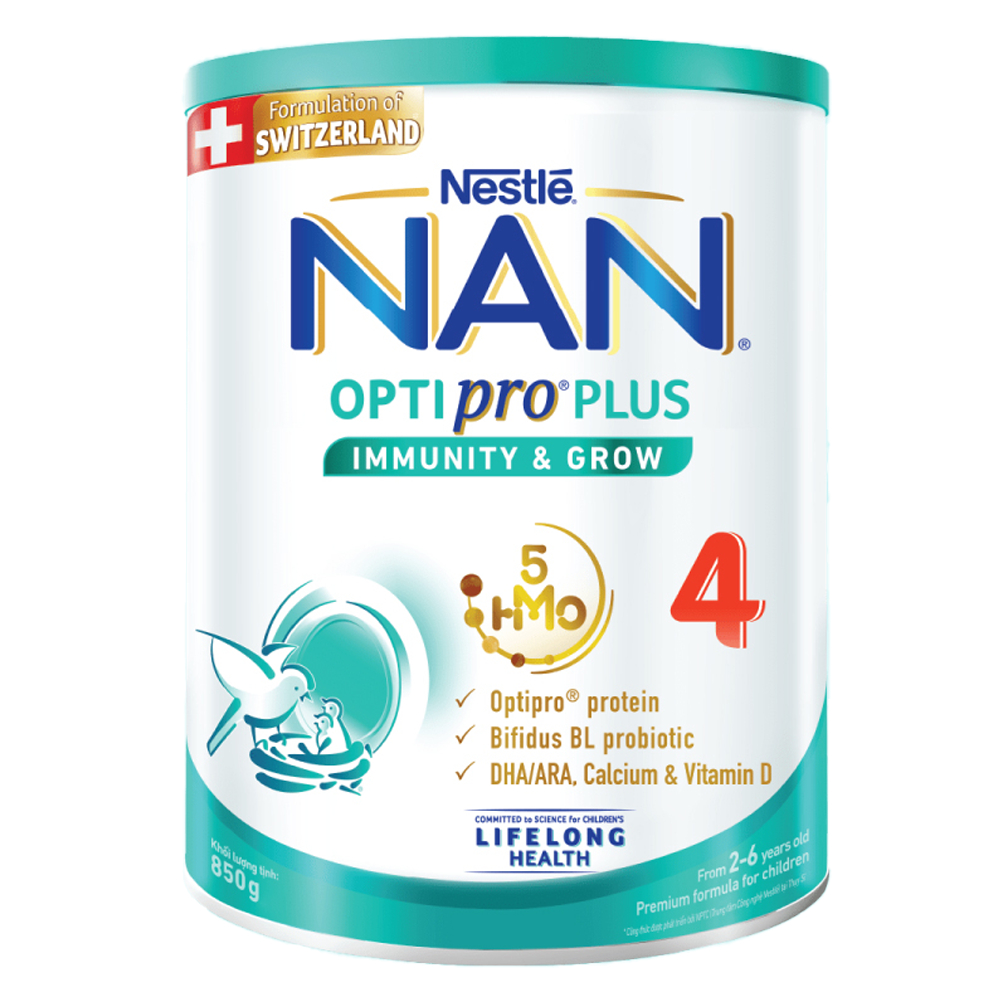 Date 2025-Sữa Bột Nestle NAN Optipro 4 lon 850g