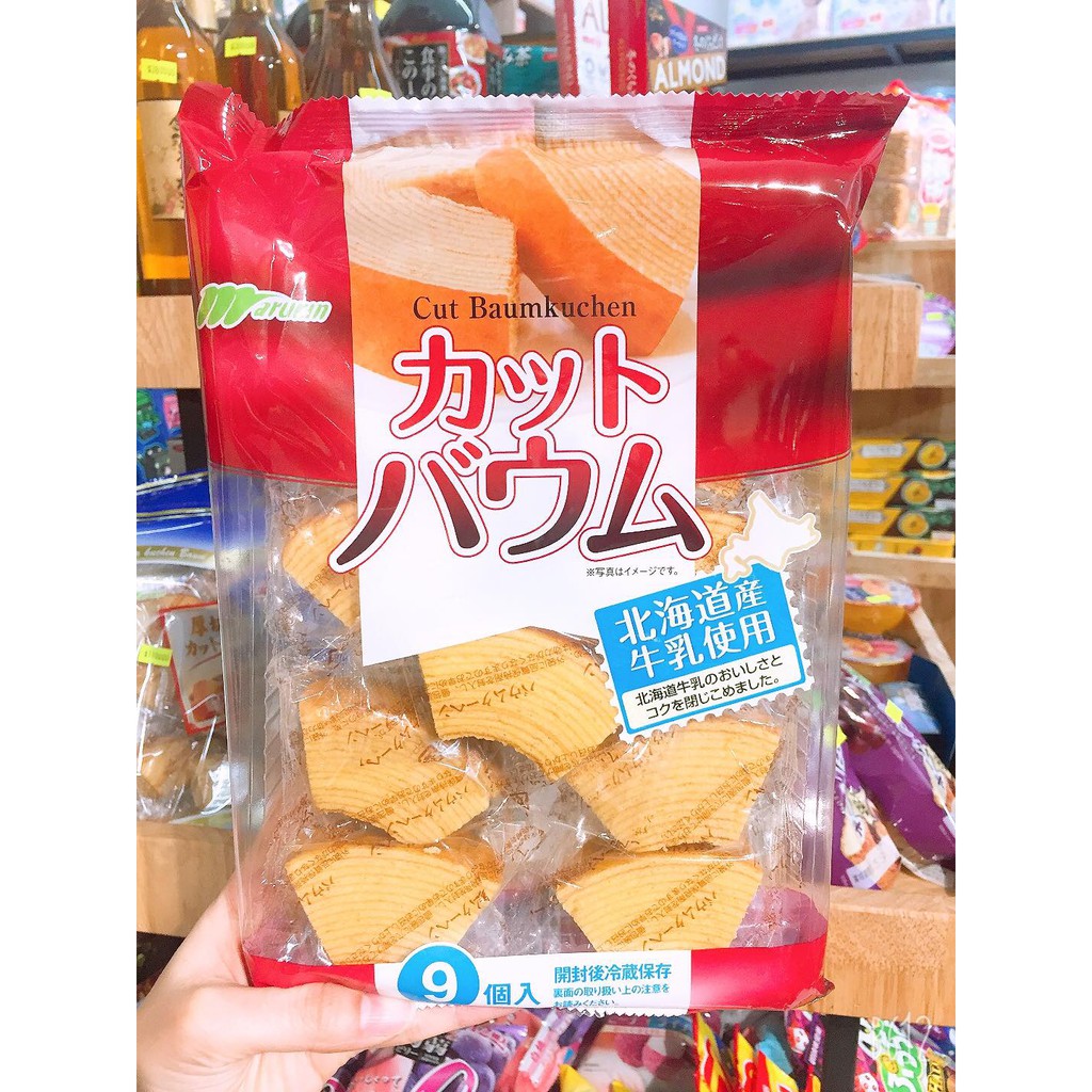 Bánh cuộn cát lát Marukin Baumkuchen Nhật Bản