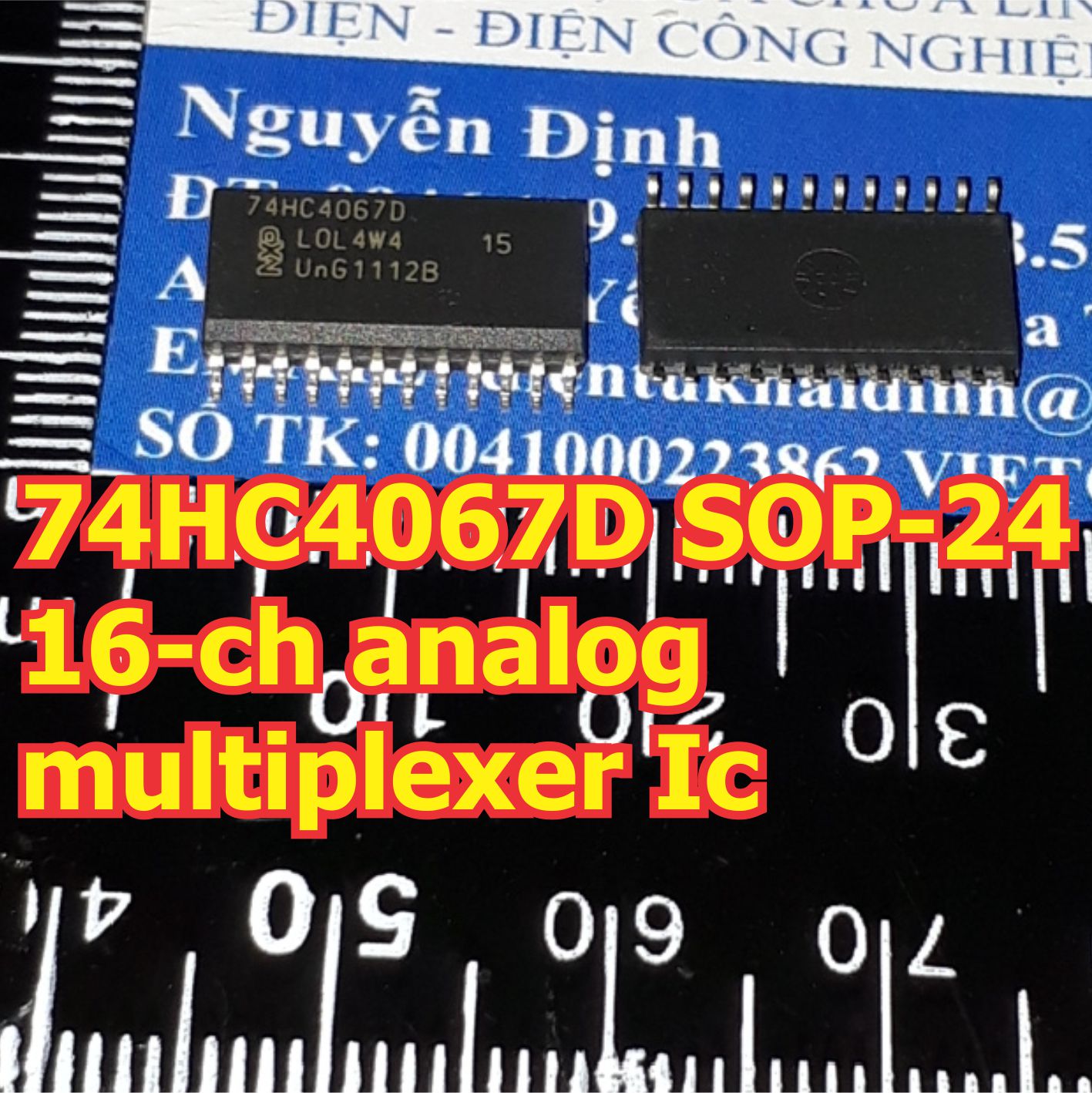 2 con 74hc4067 74hc4067d hc4067m 4067 sop-2416-ch analog multiplexer ic kde6292