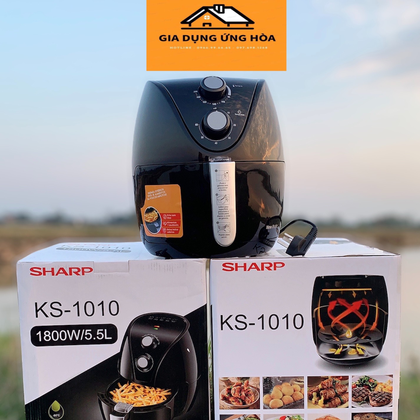nồi chiên không dầu SHARP 5,5 Lít- 8 Lít - 9,2 Lít- 10,2 Lít