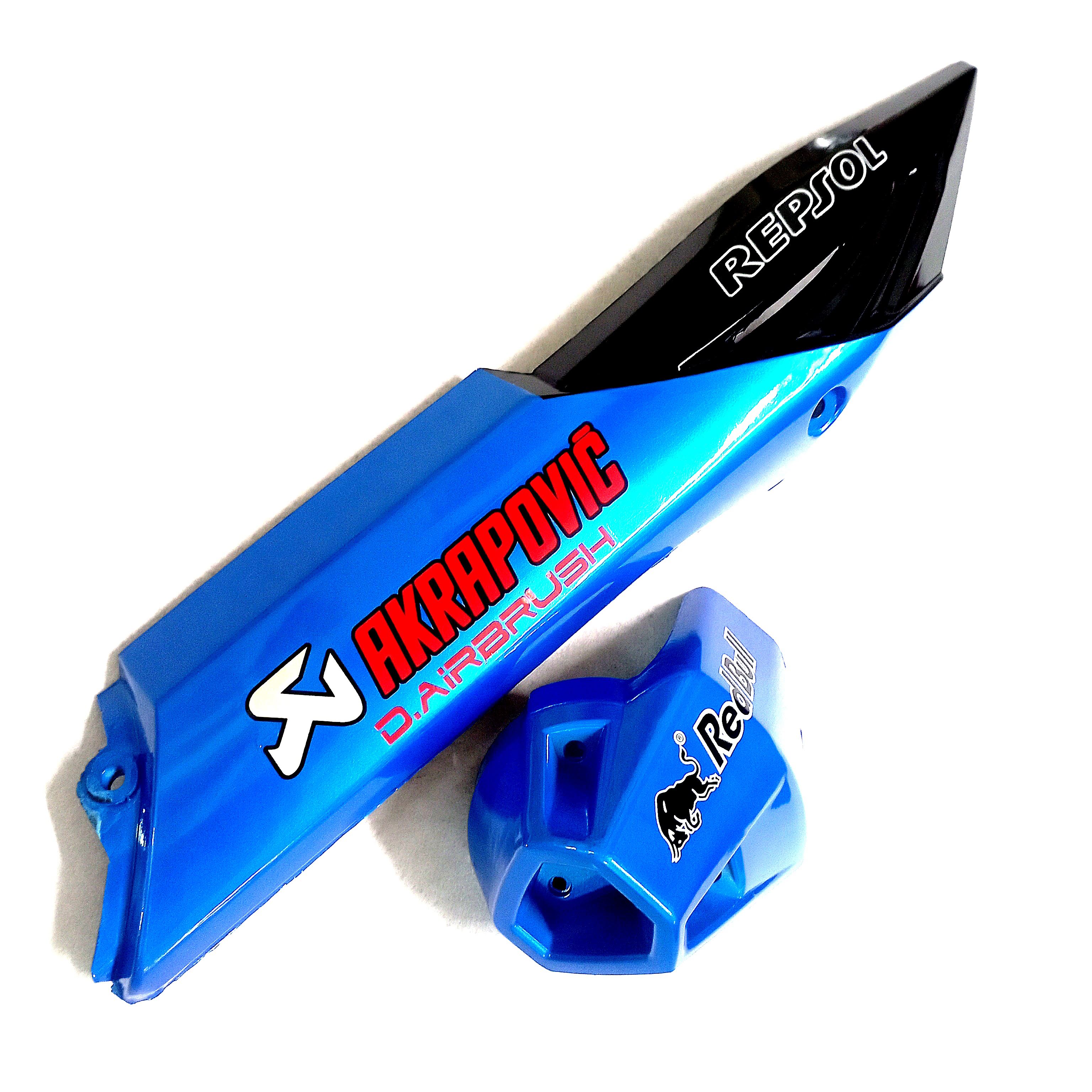 BỘ ỐP PÔ WINNER V1 XANH NGỌC ĐEN ( chụp pô + thân pô )