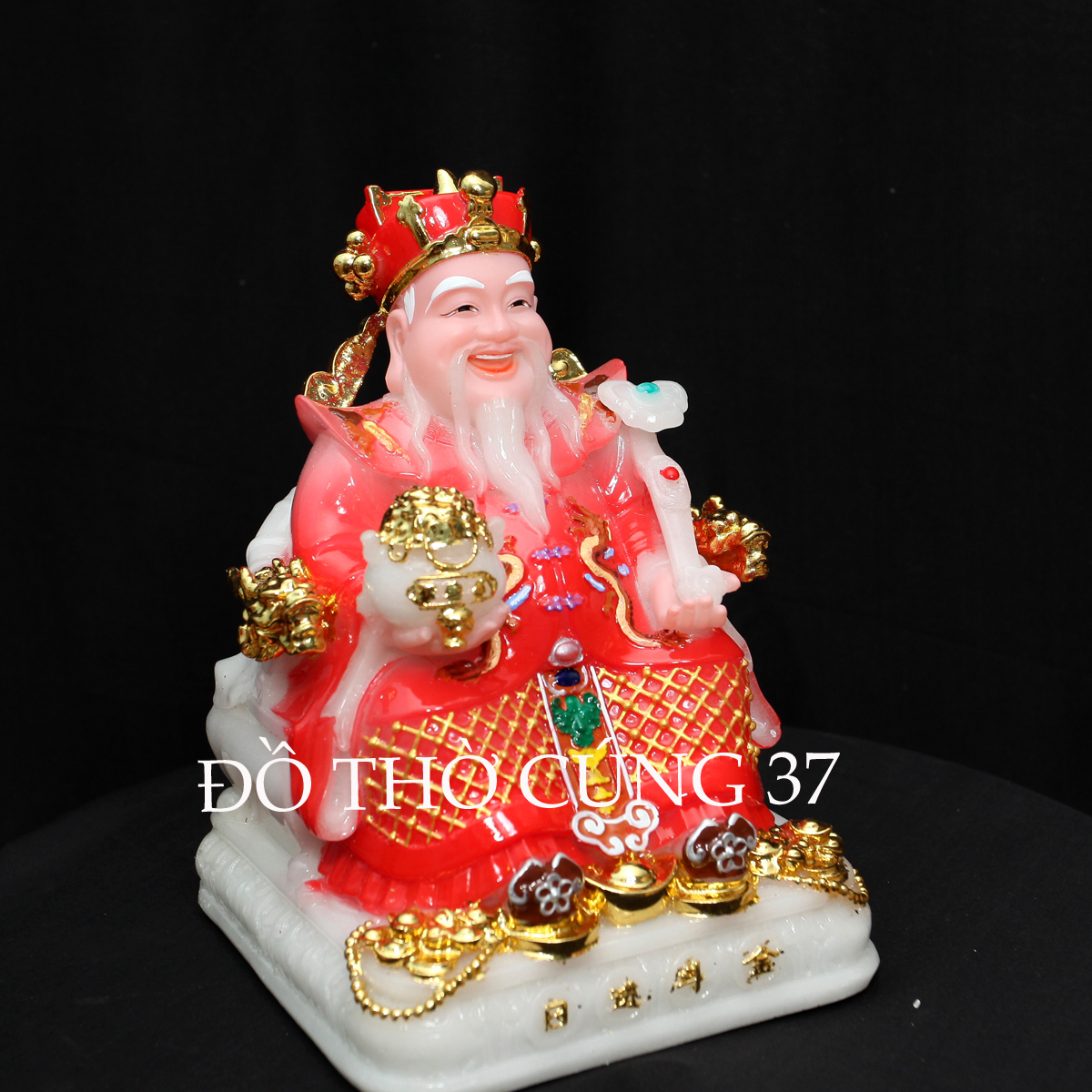 [ BỘ 3 ÔNG - CAO 20 CM ] THẦN TÀI +THỔ ĐỊA +THẦN TIỀN CHẤT LIỆU BỘT ĐÁ + COMPOSITE