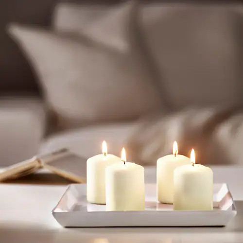 Bộ 4 Nến Block Hemsjo Ikea