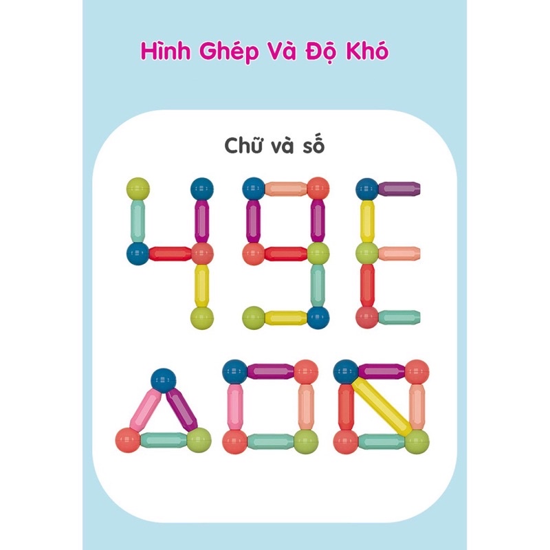 Bộ xếp hình lắp ghép nam châm