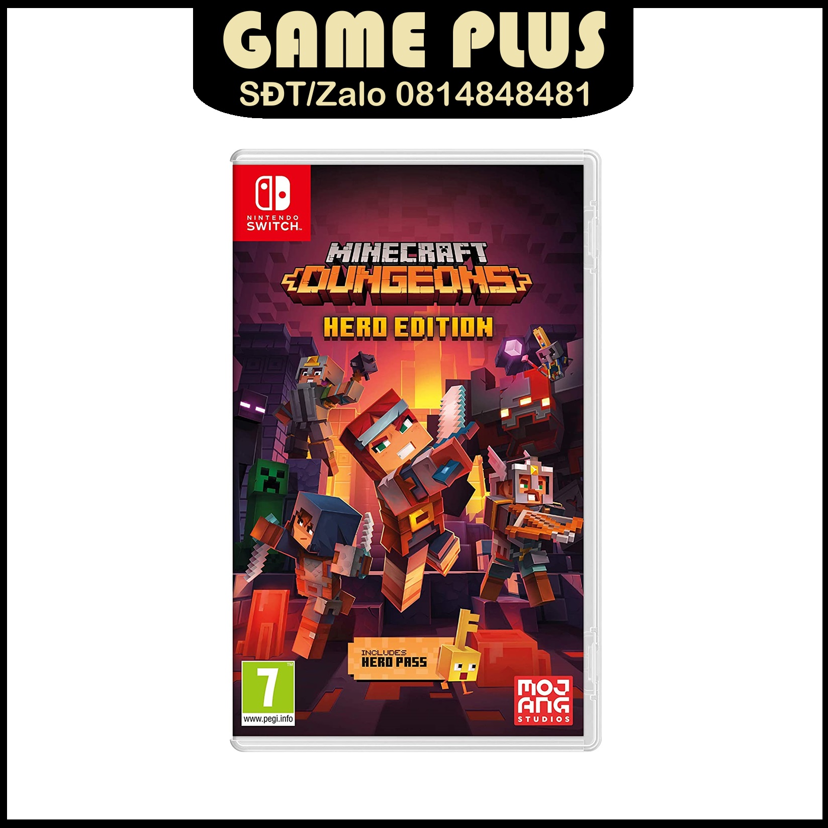 Băng Game 2ND Minecraft Dungeons Hero Edition cho máy Nintendo Switch