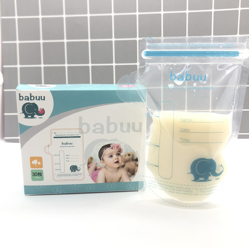 Túi trữ sữa Babuu hộp 30 túi 100ml