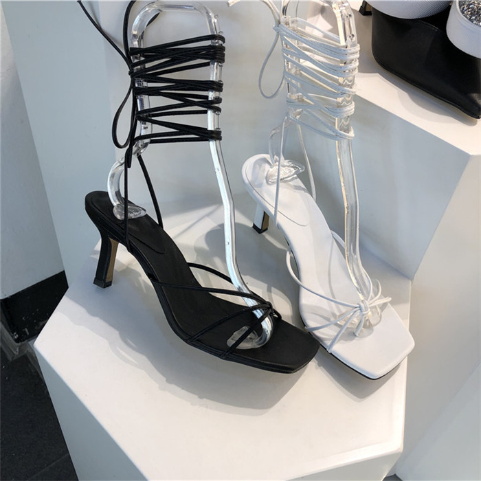 Giày sandal dây cột hack dáng siêu cao MAS18