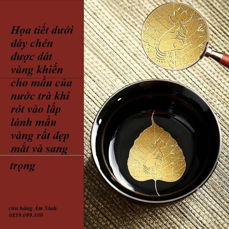 Bộ Ấm Chén Sứ Pha Trà Đạo