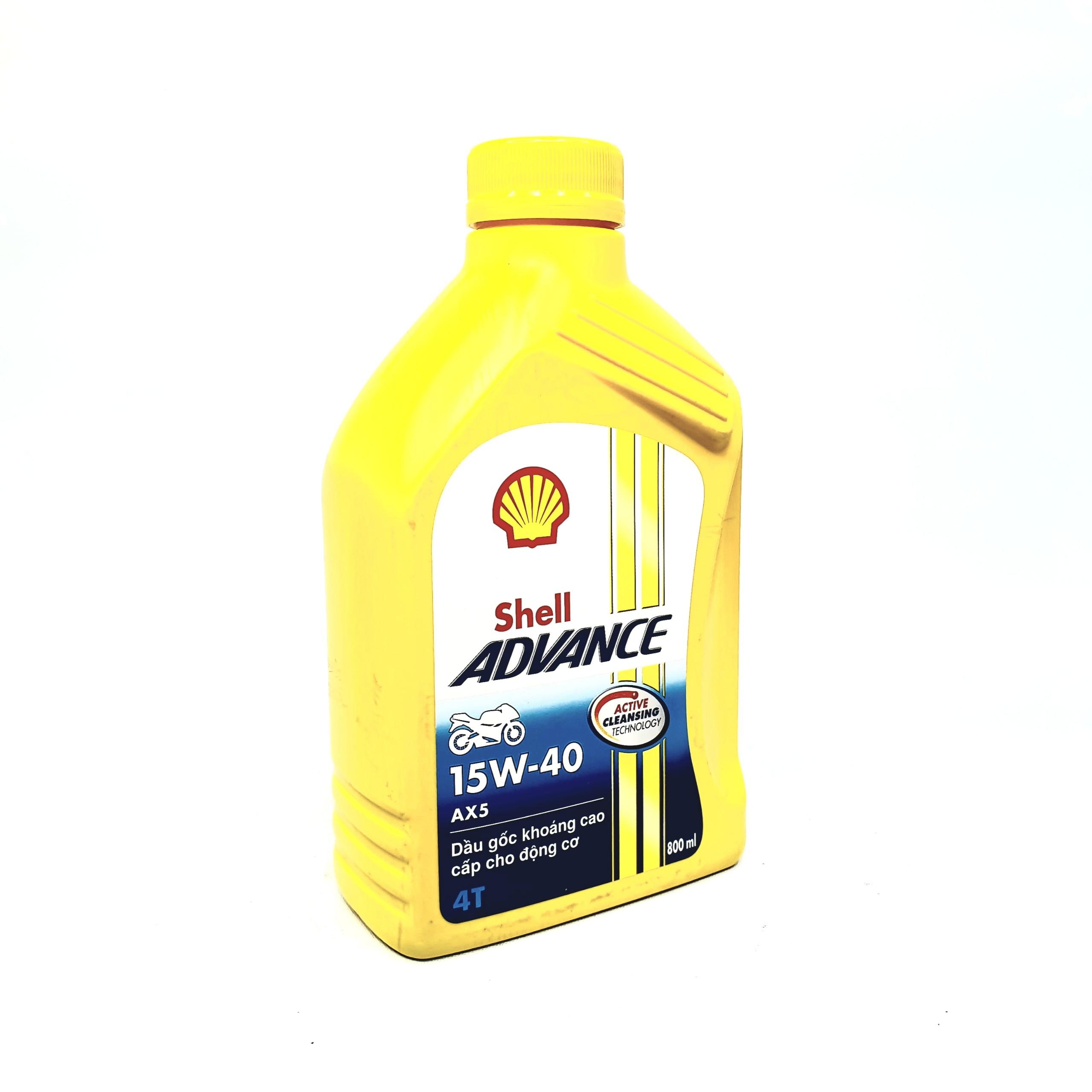 Nhớt xe số shell advance ax5 15w40 800ml