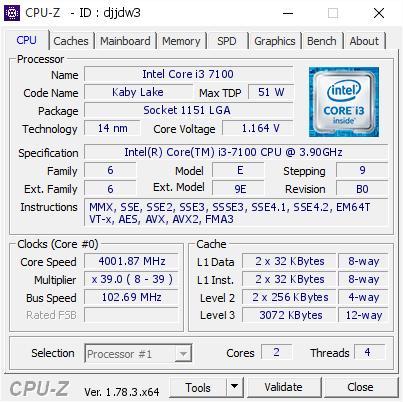 [Trả góp 0%]CPU Intel® Core i3 7100 Box
