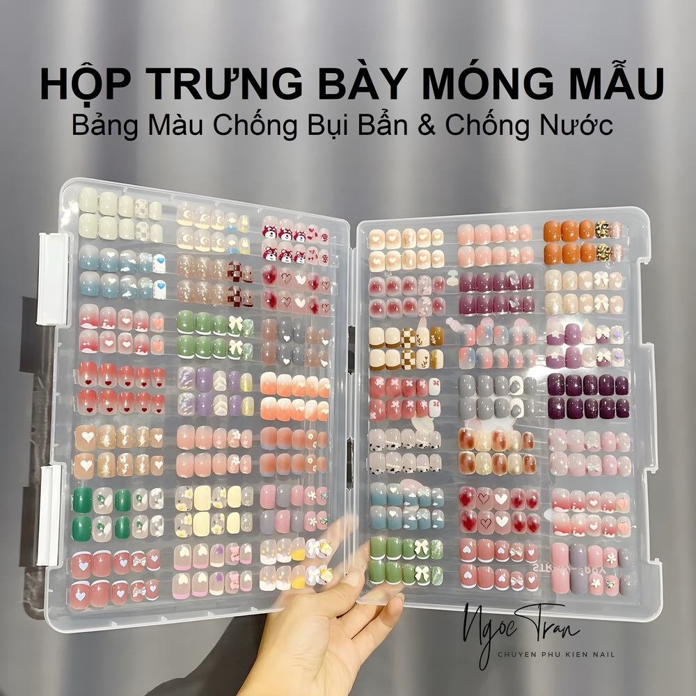 Bảng Trưng Bày Mẫu Móng Mầu Sơn Có Chống Chân Để Bàn 48 Mẫu | Shopee Việt  Nam