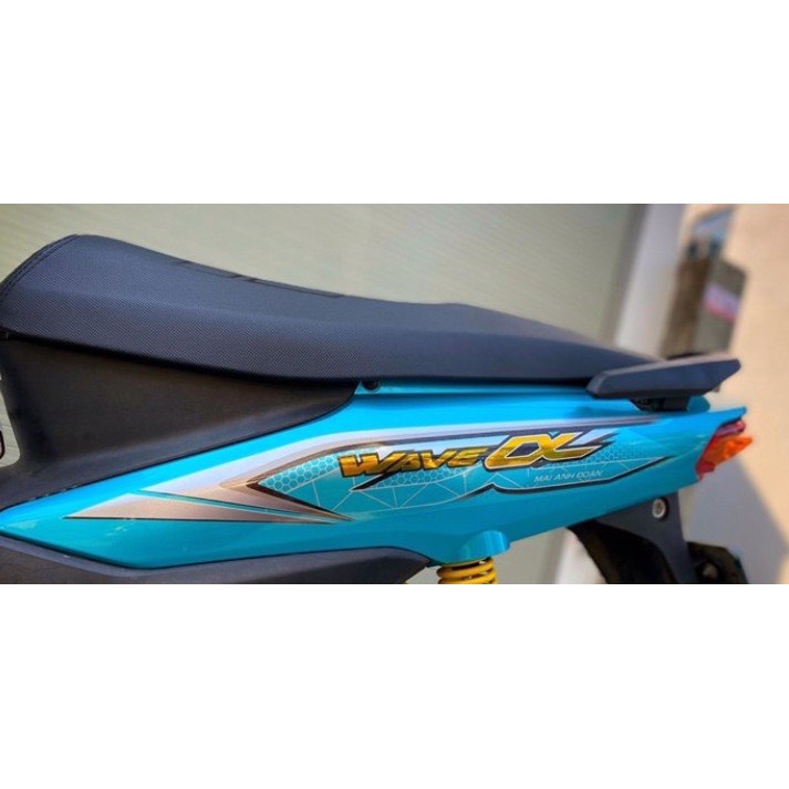Tem Zin Wave Alpha ( GHÉP CROM ). Dán cho Wave 50cc-100cc-110cc - 3 Lớp