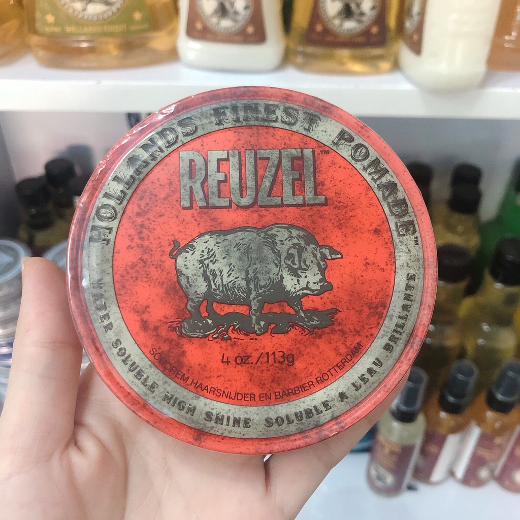 Reuzel Red Water Soluble High Shine Styling Cream red medium hold high shine 113g