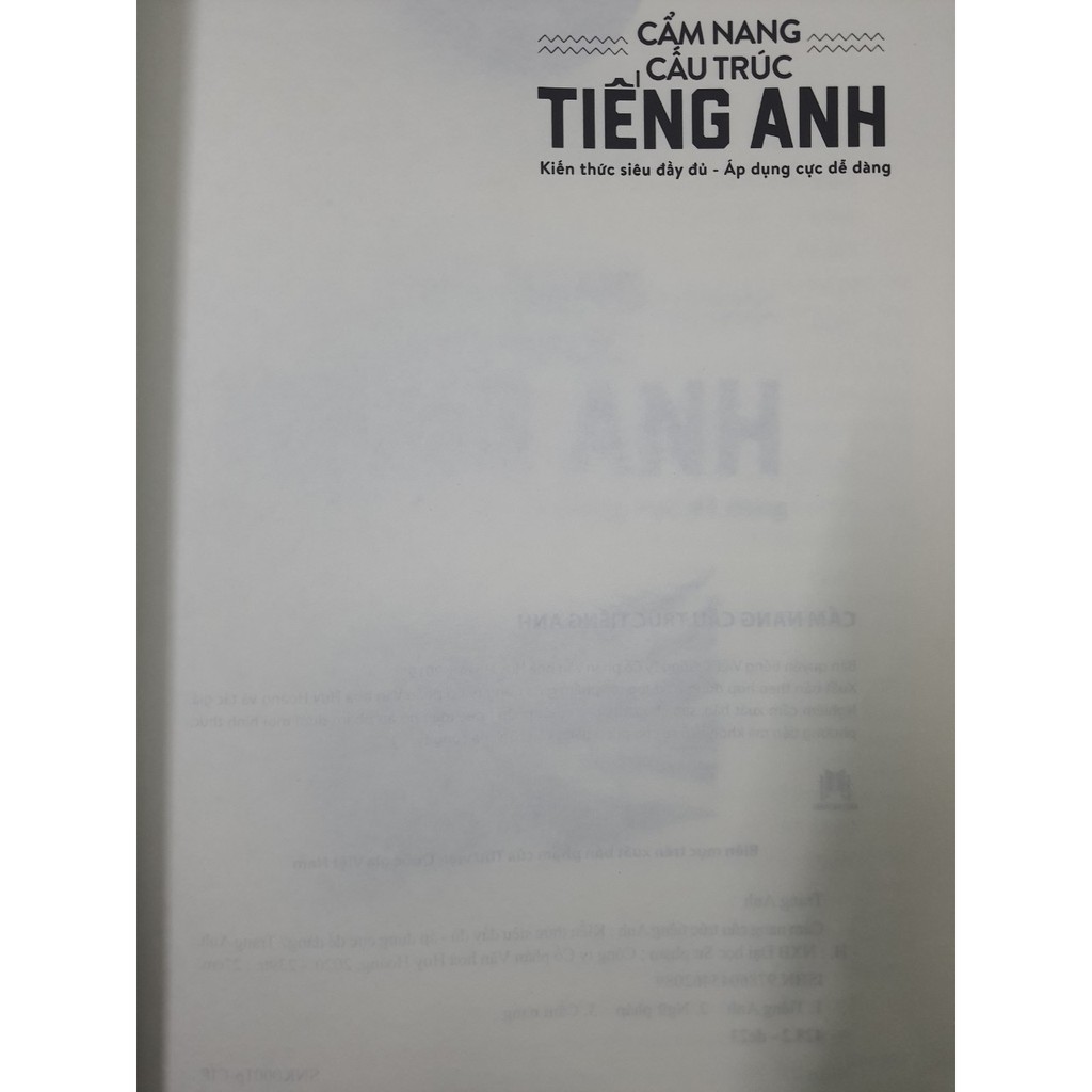 Sách - Cẩm nang cấu trúc Tiếng Anh