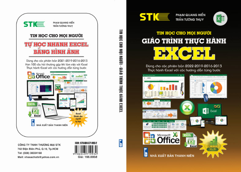 Tin học cho mọi người - giáo trình thực hành excel dùng cho các phiên bản 2022 - 2019 - 2013 thực hành excel với các hướng dẫn từng bước