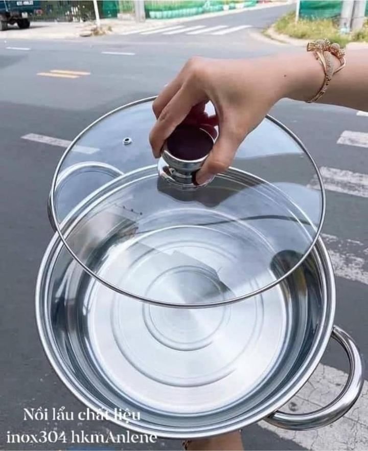 [HCM]Nồi lẩu inox - 26cm quà từ Anlene