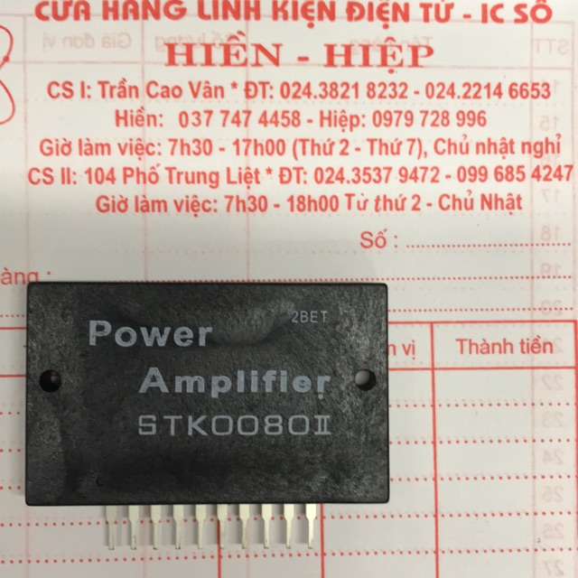 STK0080  công suất âm thanh