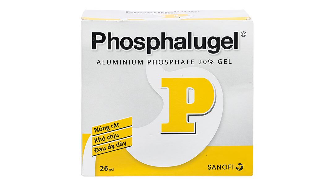 Gói Chữ P  Phosphalugel sữa dạ dày Pháp Date 2025