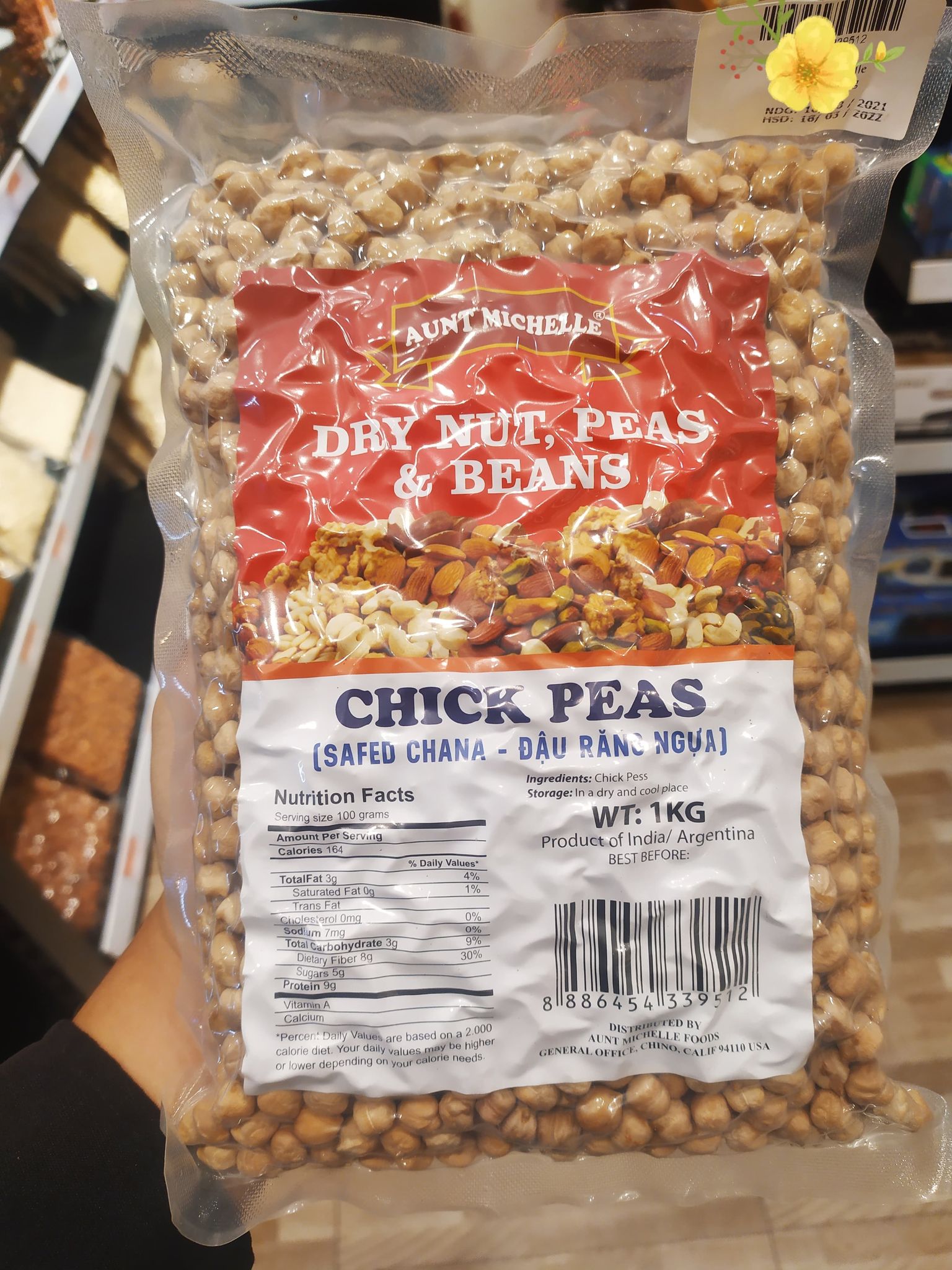 Đậu Gà-MICHELLE CHICKPEAS 1Kg The Nuts Valley