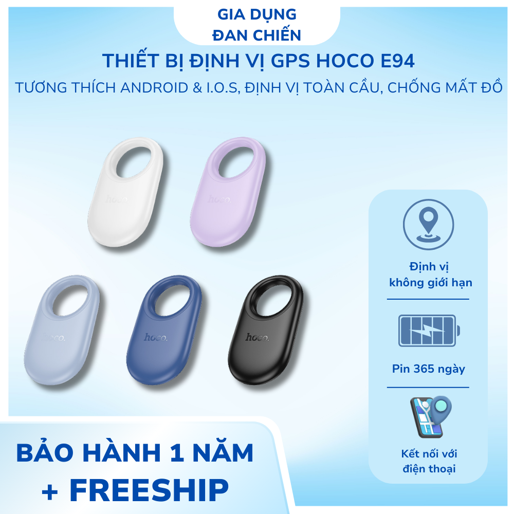 Thiết Bị Định Vị GPS Hoco E94 định vị toàn cầu Theo Dõi Oto, Xe Máy Tìm Chìa Khóa, Đồ Vật, Ví, Thú Nuôi, Kết Nối Qua App