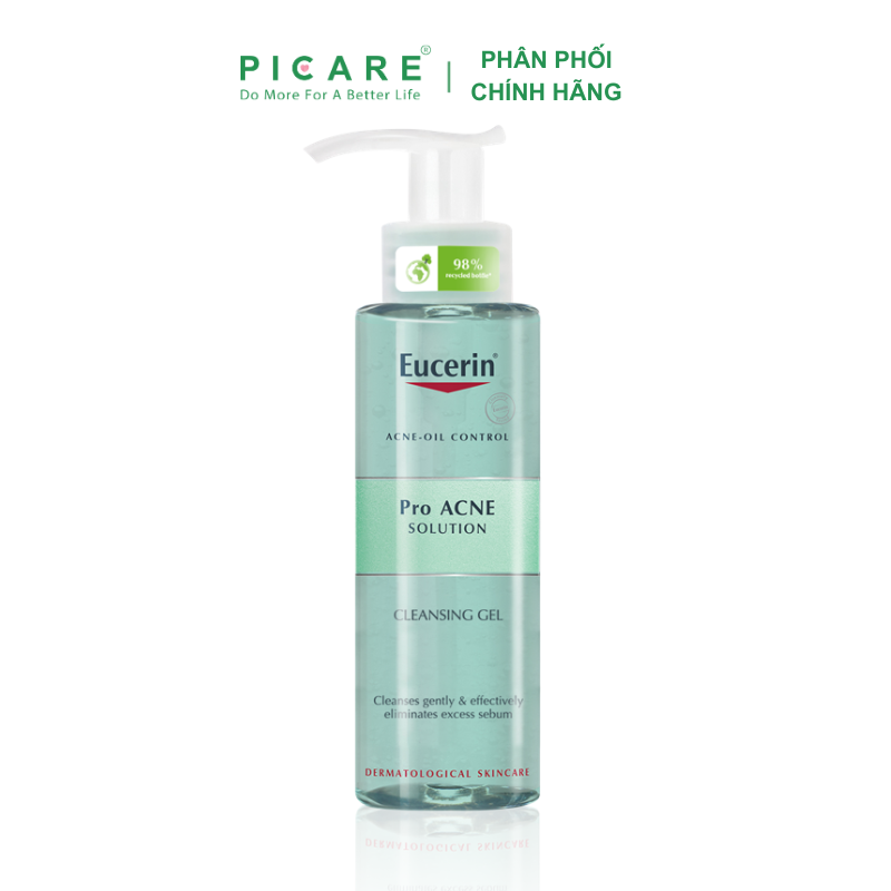 Gel Rửa Mặt Dành Cho Da Nhờn Mụn Eucerin ProAcne Cleasing 400ml