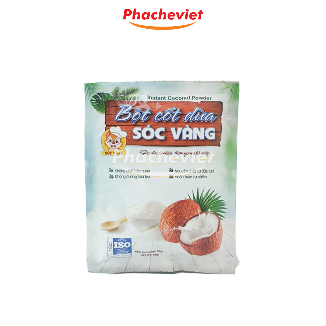 Bột Cốt Dừa Sóc Vàng