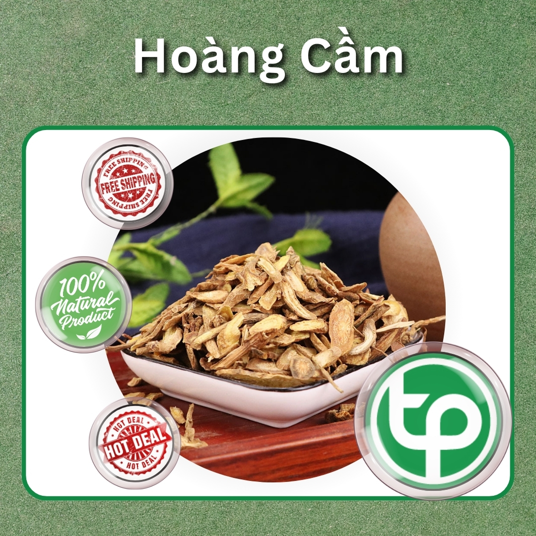 [Hàng mới về] Hoàng cầm sấy khô 500g - Tấn Phát - Hỗ trợ cải thiện sức khỏe