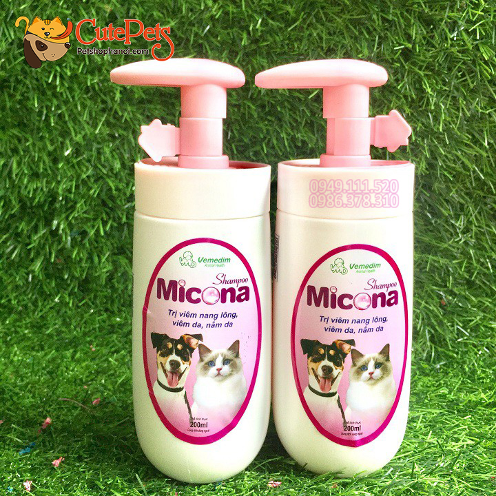 Sữa tắm chó mèo nấm MICONA SHAMPOO