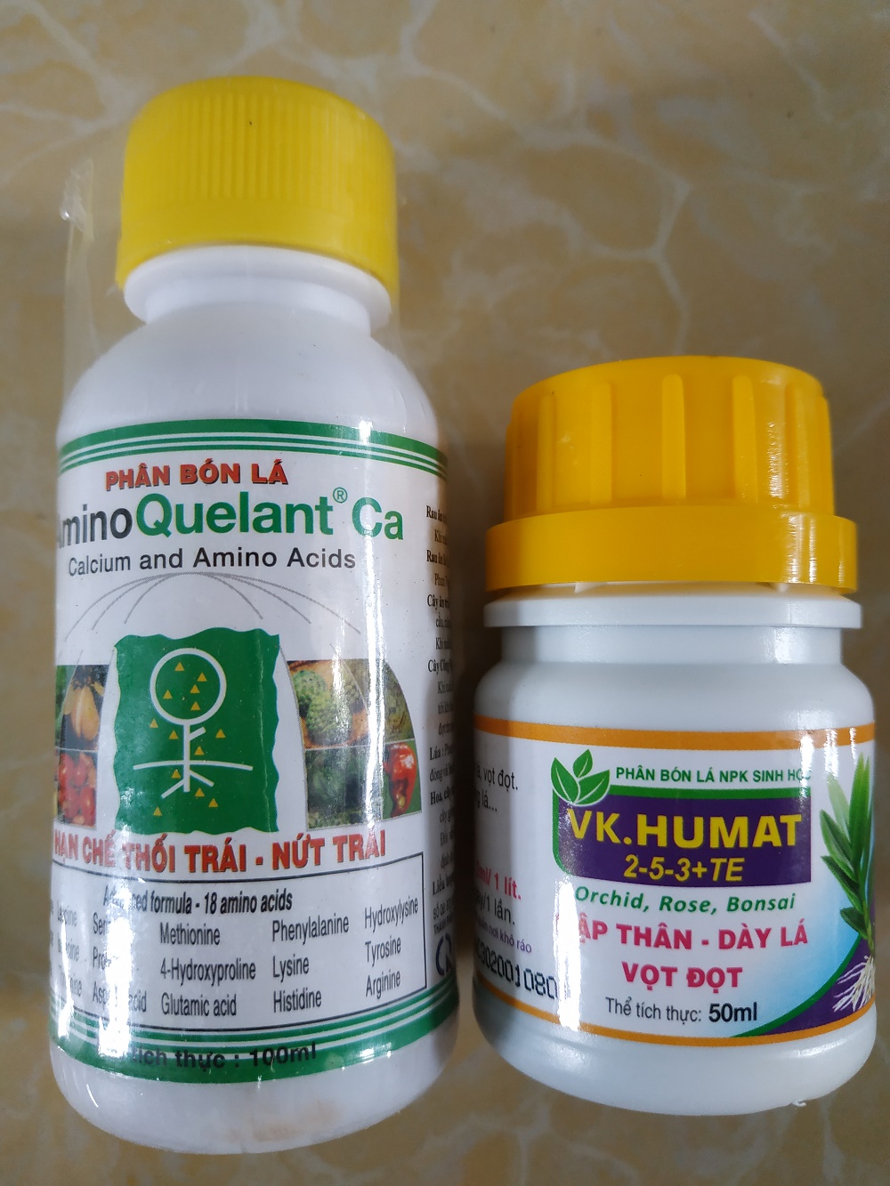 [HCM]Bộ sản phẩm chăm sóc cây sứ thái mập thân to lá ( Amino Ca -100ml + VK humat- 50ml