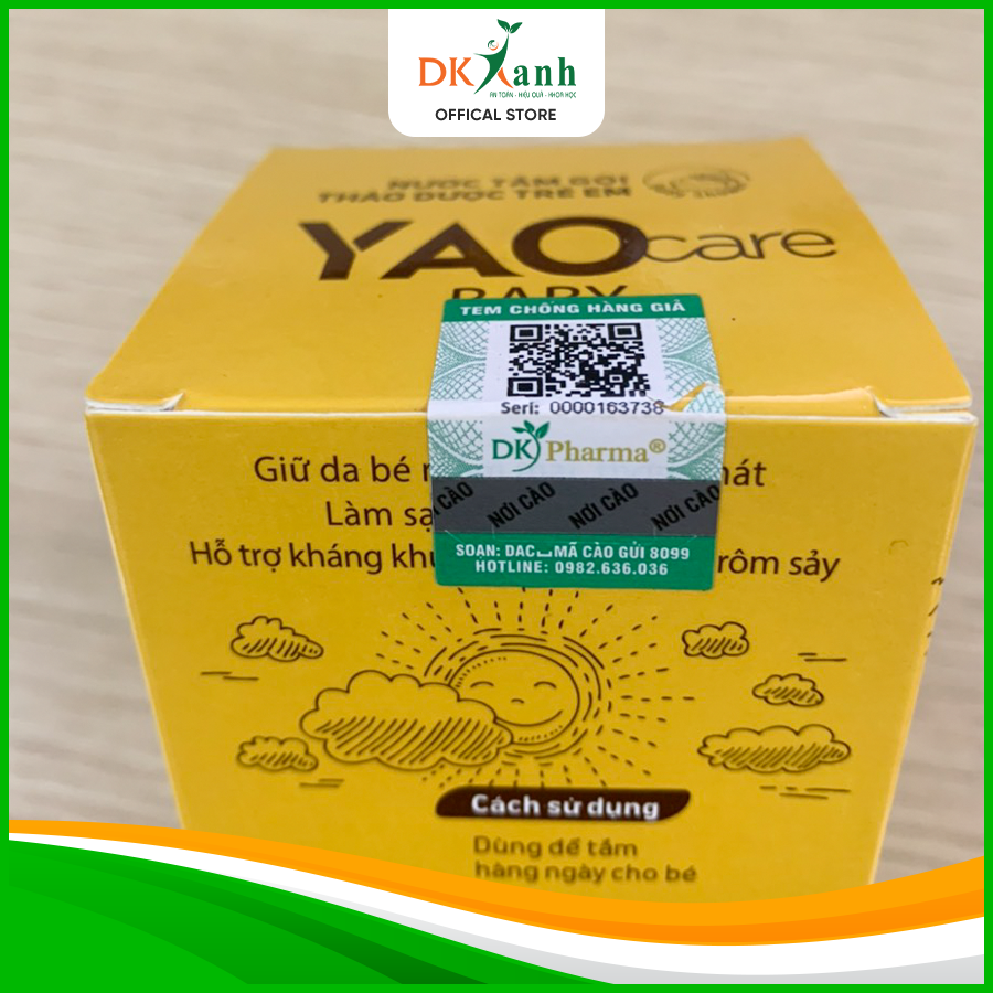 Combo 3 chai Nước tắm Yaocare Baby 250ml (hàng đã tích điểm)