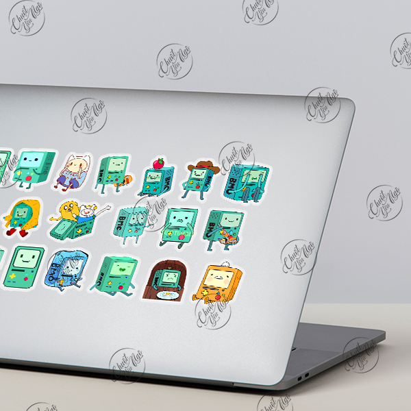 Bộ 100 hình dán sticker BMO biểu cảm dễ thương