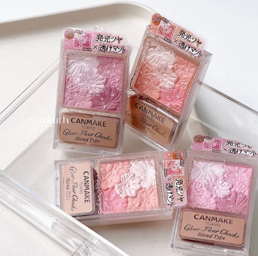 Má hồng Canmake Mat Fleur - Glow Fleur Cheeks