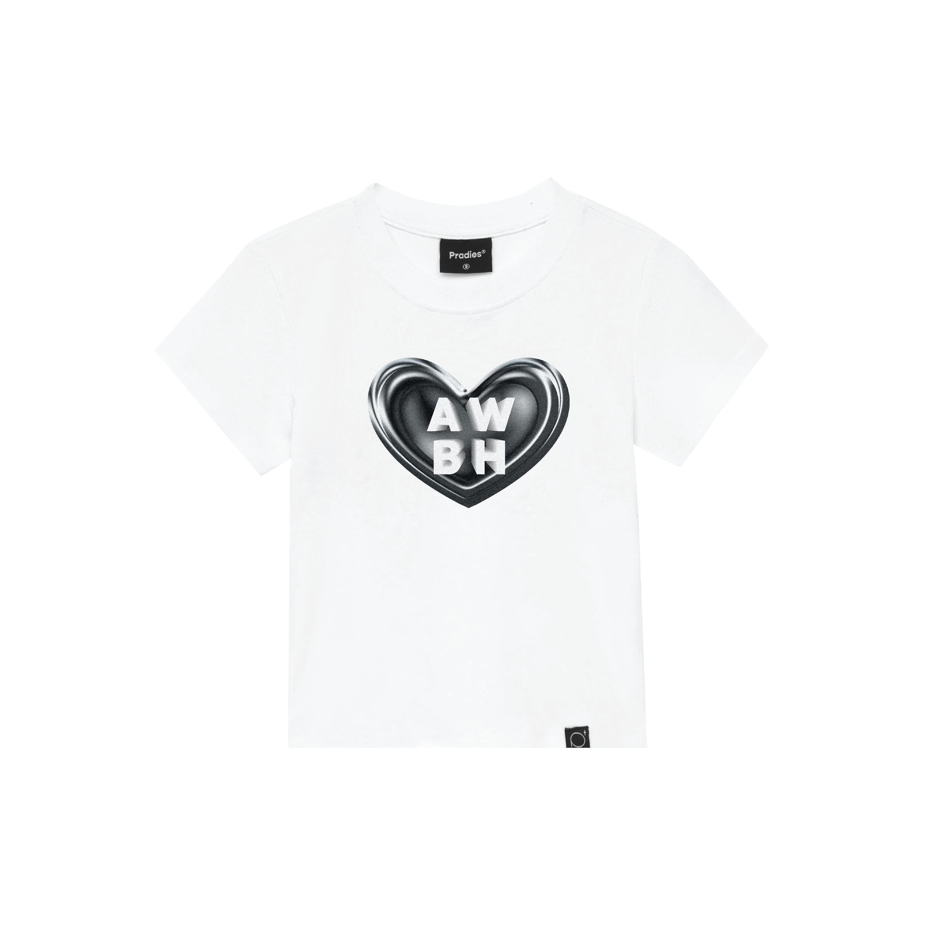 Áo thun nữ oh - babytee pradies black heart