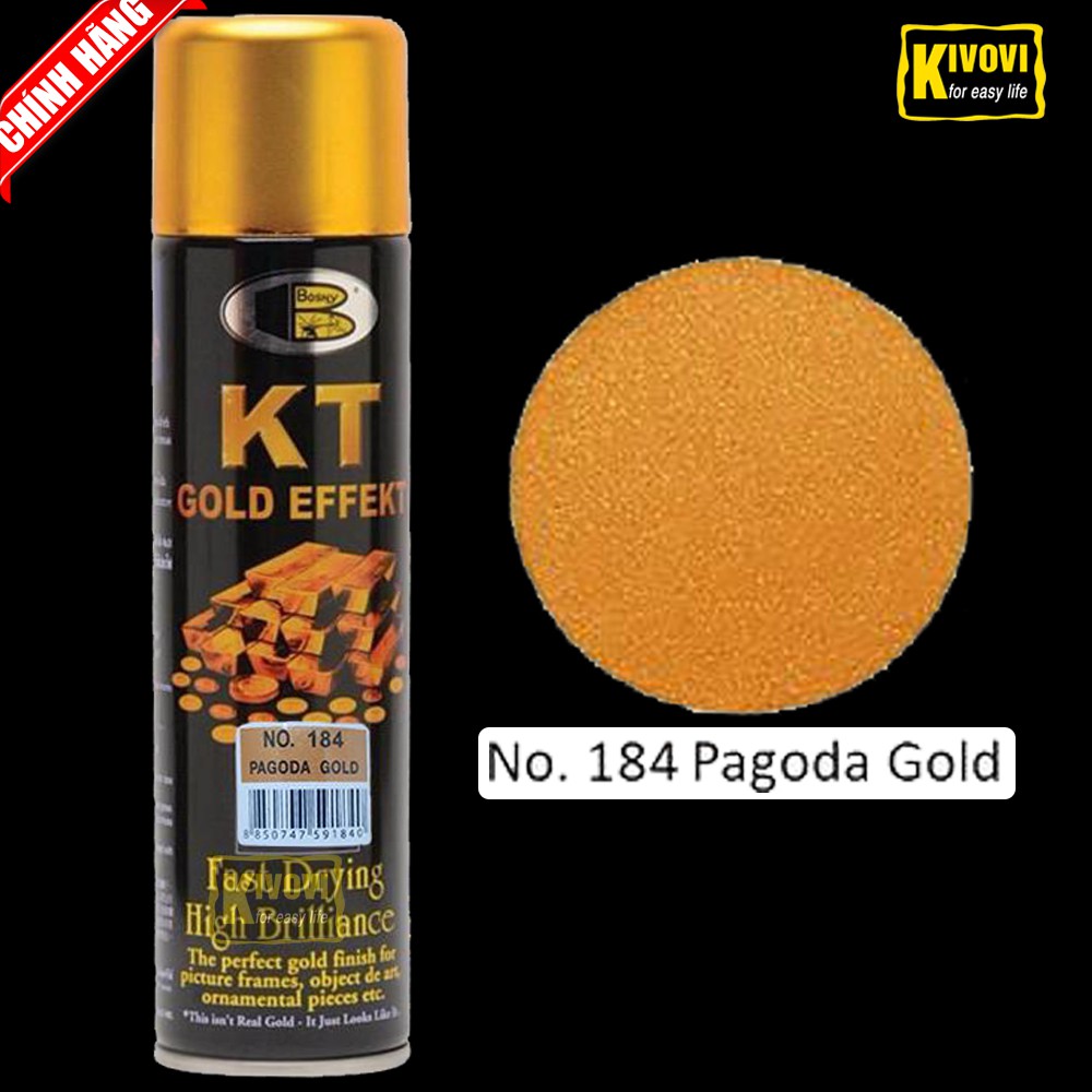 Sơn xịt mạ vàng Gold KT ( bosny - Thái )